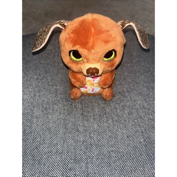 FurReal Newborns Brown Puppy Interactive Plush Toy 5” Hasbro WORKS Bib Baby 2022 - Picture 3 of 6